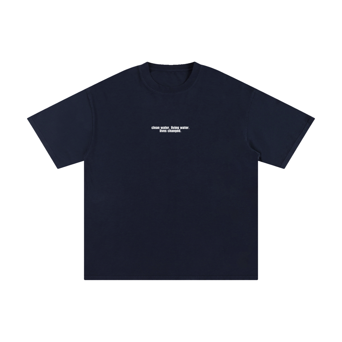 Clean + Living Water Oversized Tee