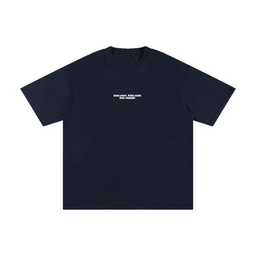 Clean + Living Water Oversized Tee