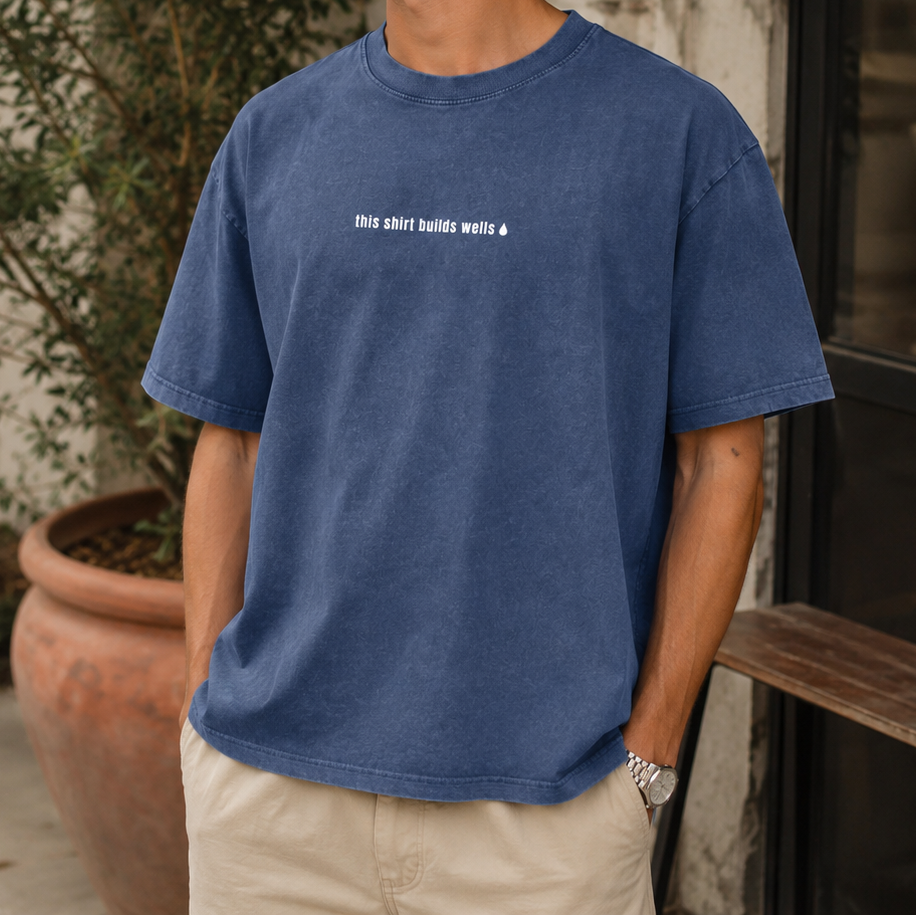 This Builds Wells Washed Oversized Tee