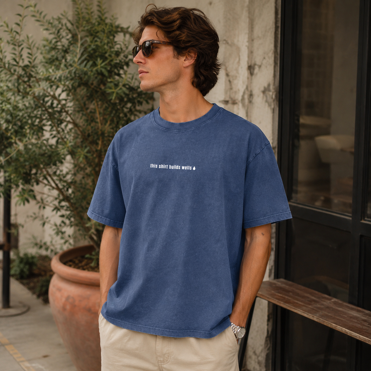 This Builds Wells Washed Oversized Tee
