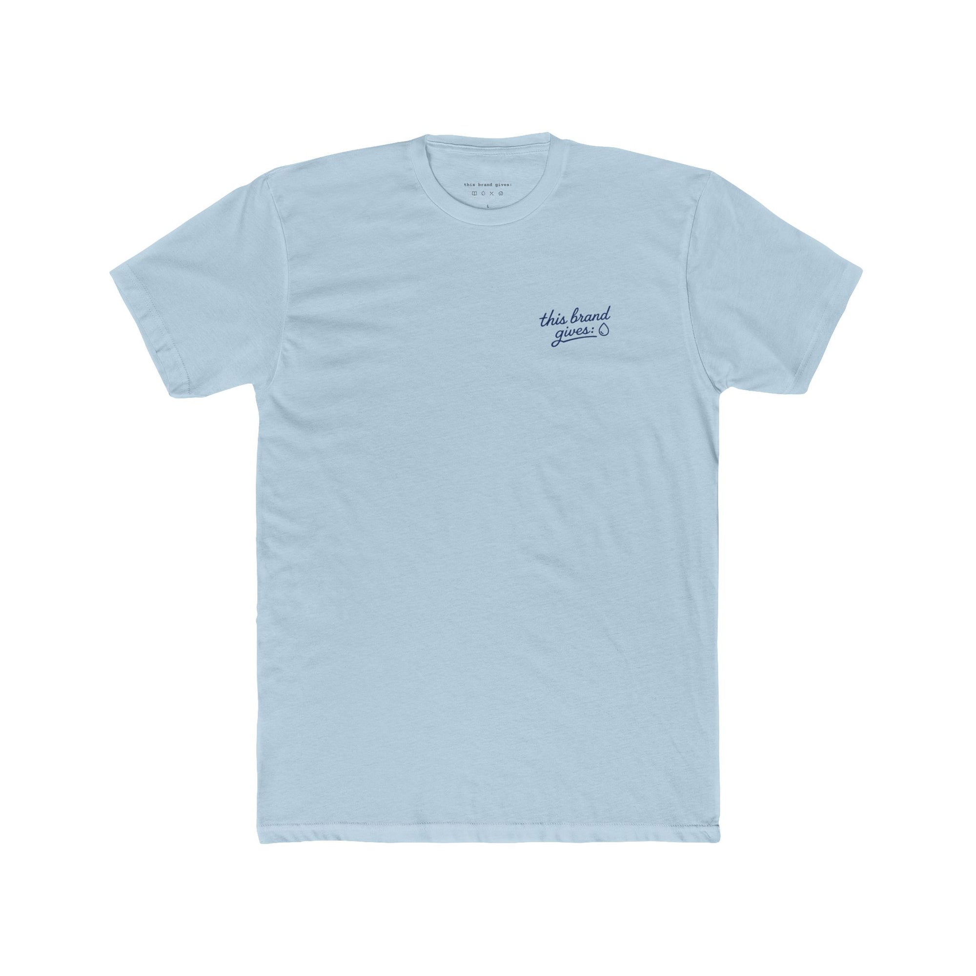 Clean Water Script Large Cause Tee