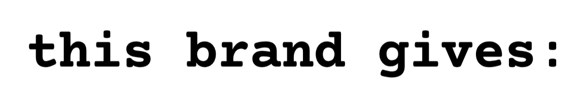 this brand gives